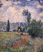 Claude Monet Poppy Field Near Vetheuil Germany oil painting artist